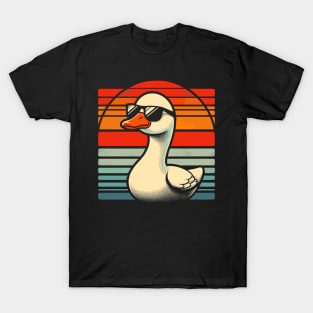 Silly Goose in Sunglasses Pun Meme Pool Funny Goose T-Shirt